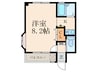 T･K･G志徳 1Kの間取り