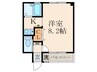 T･K･G志徳 1Kの間取り