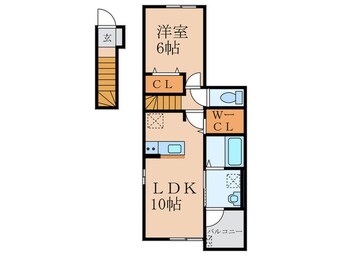 間取図 コンフォール苅田