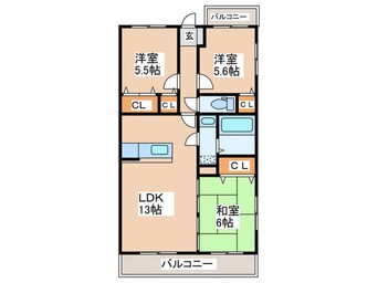 間取図 ステラ２３Ｓ棟