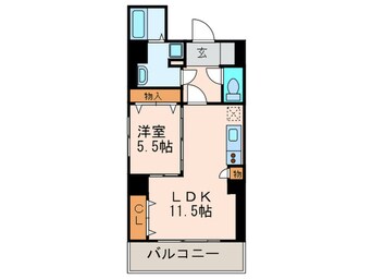 間取図 レジデンスカ－プ博多