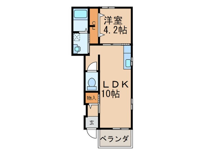 間取り図 パストラルレーンD棟