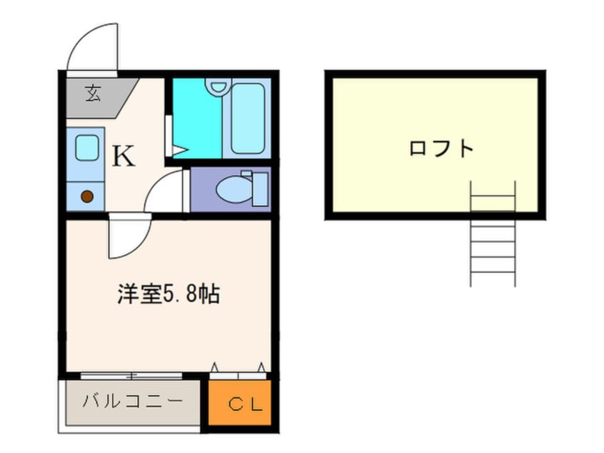 間取図 ポラリス別府Ⅰ