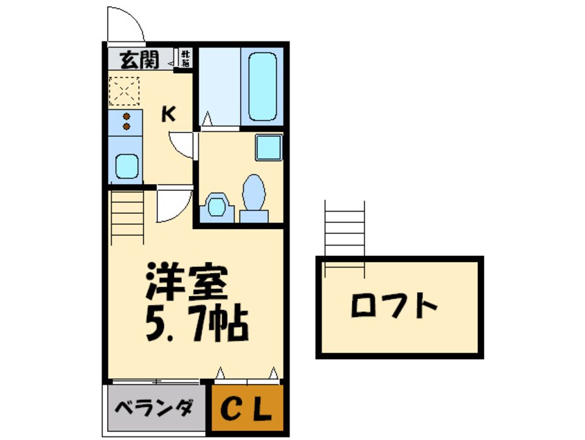 間取図 プレジール吉塚