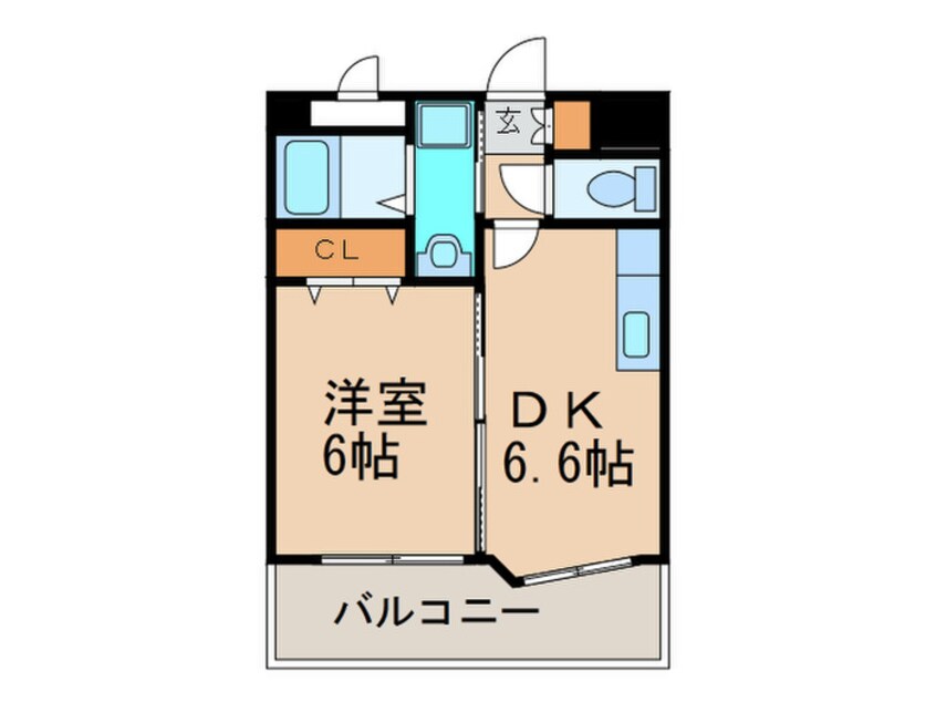 間取図 メルベーユ博多