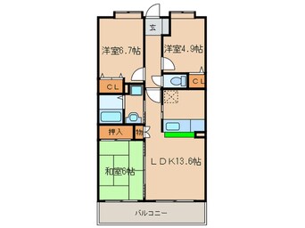 間取図 エフメゾン北天神(1－5号)