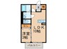 ガ－デンヒルズ荒木 1LDKの間取り