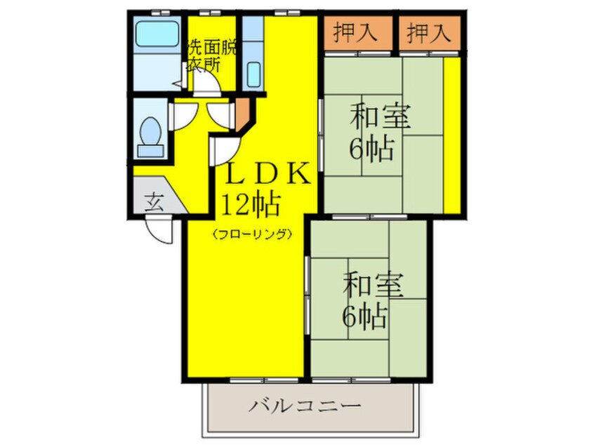 間取図 ハーベストB棟