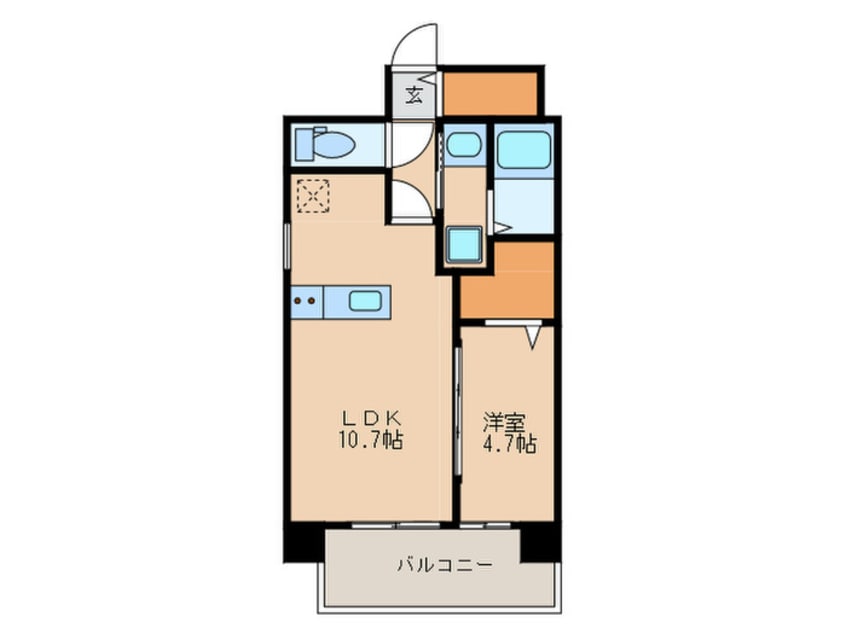 間取図 Renoas　HAKATA