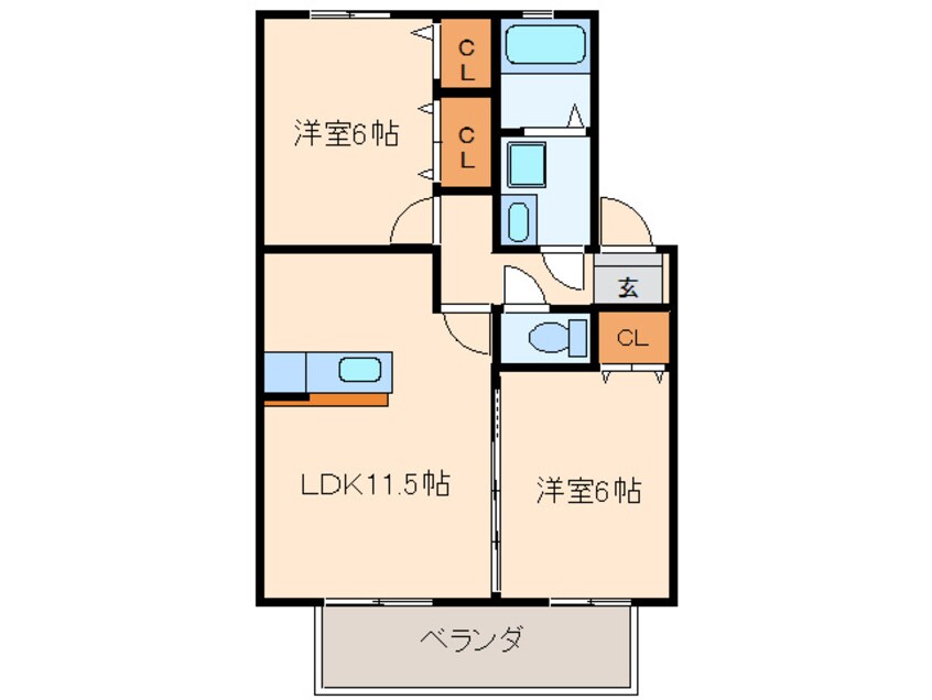 間取図 フォンテーヌ