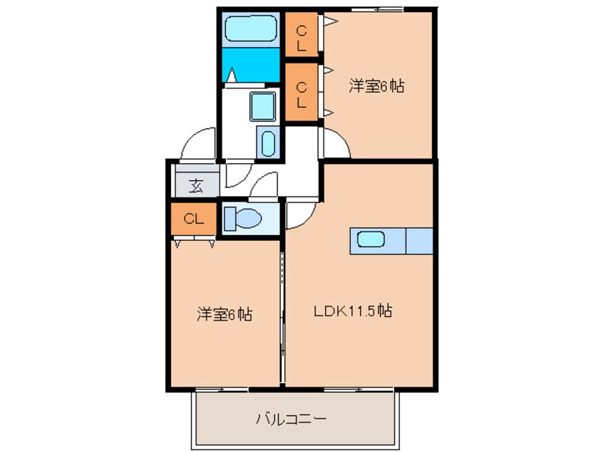 間取図 フォンテーヌ