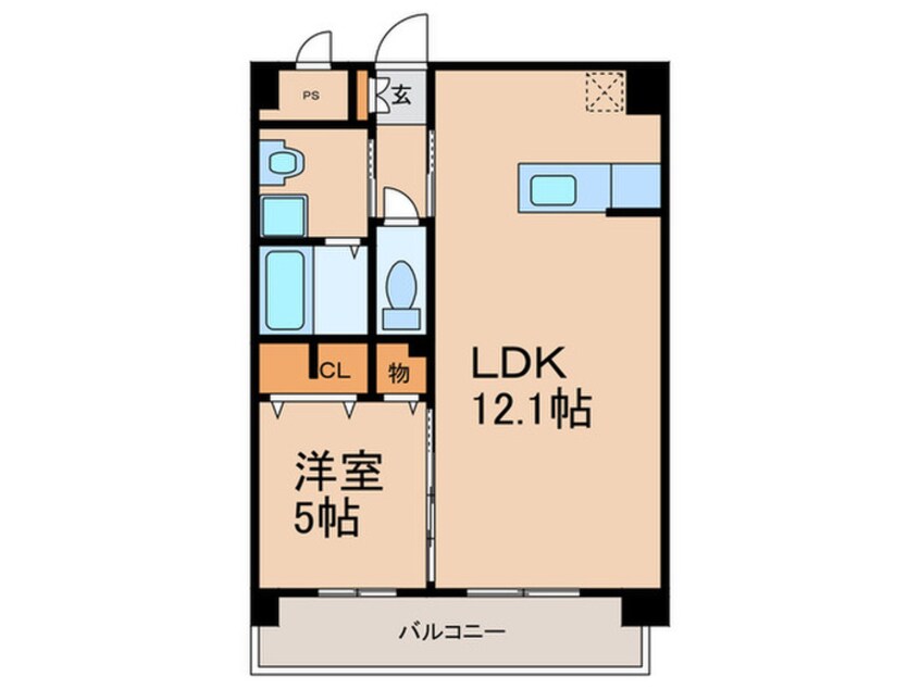 間取図 レフティヒルズ多の津