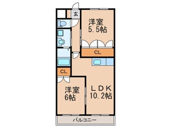 間取図 プラムヒルズ