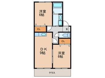 間取図 ルミエール南花畑