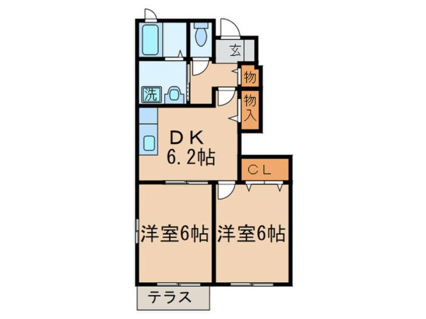 間取図 メゾングラ－スⅢ