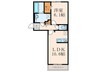 D-room相生町 1LDKの間取り