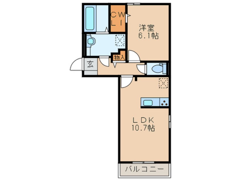 間取図 D-room相生町