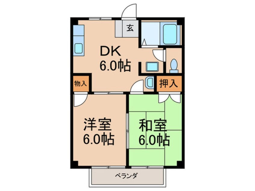 間取図 メゾンアジュレⅢ