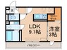 Augusta 1LDKの間取り