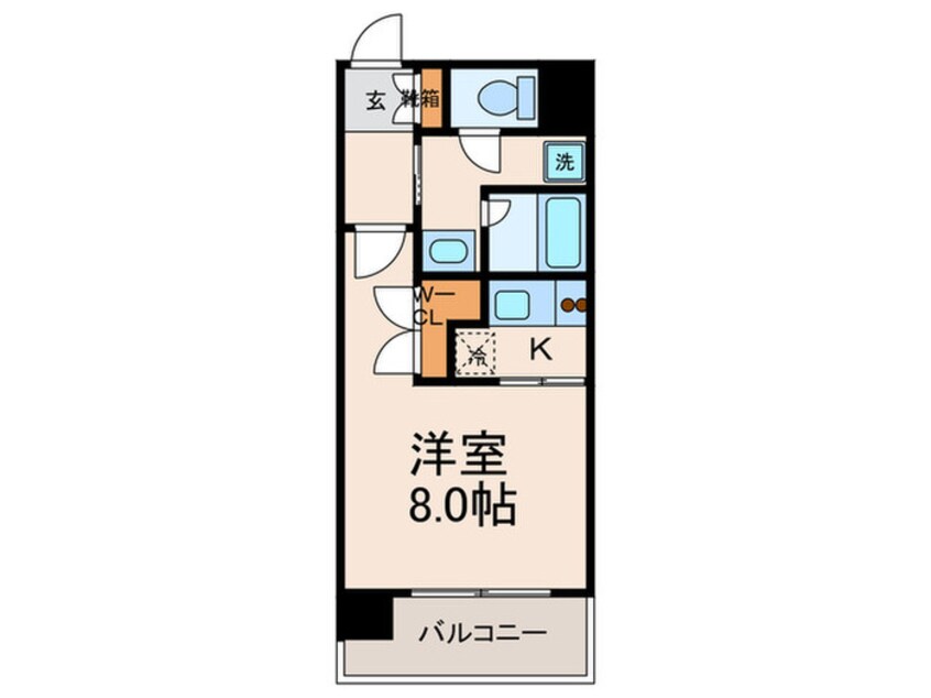 間取図 アソシアグロッツォ博多(402)