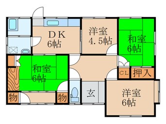 間取図 井之上様貸家