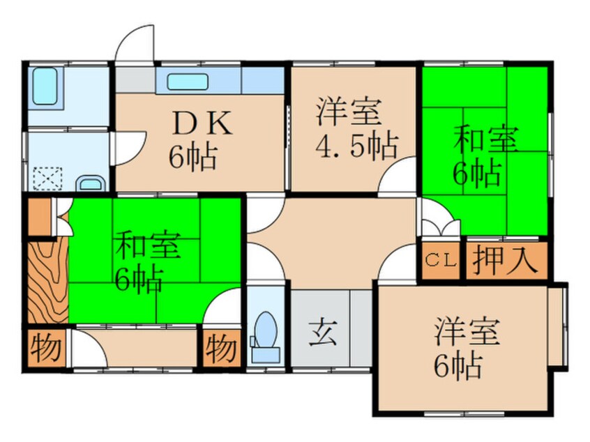 間取図 井之上様貸家