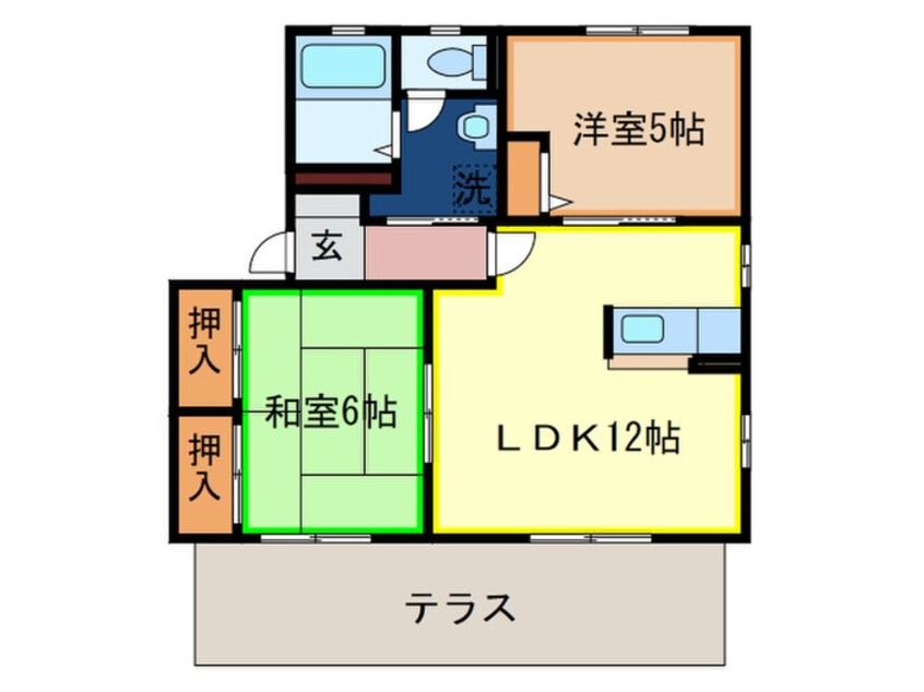 間取図 グリ－ンヒル