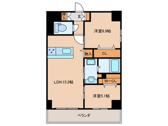 間取図 グランシャルール京町