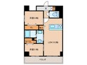 グランシャルール京町の間取図