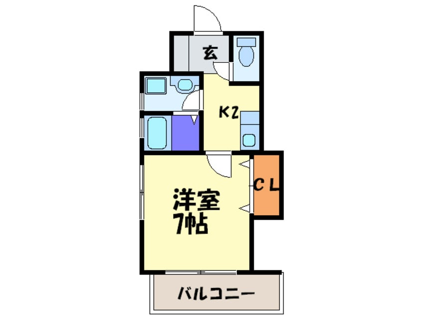 間取図 クレベール柏原