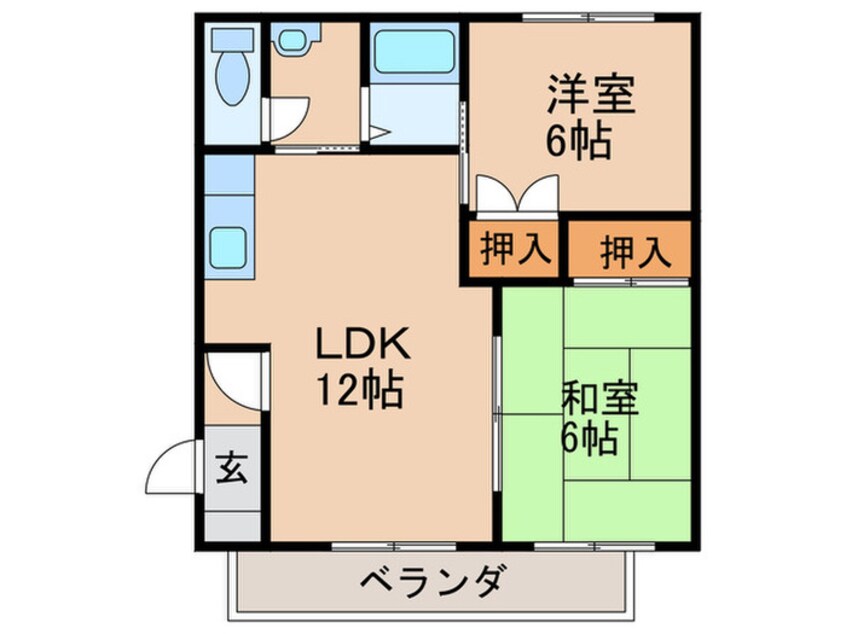 間取図 アルティ２１　Ｂ棟