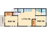 町家箱崎 2LDKの間取り
