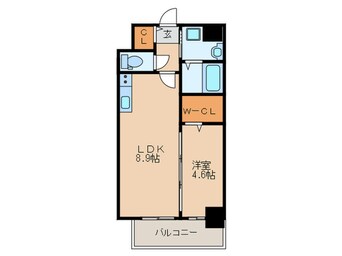 間取図 グランカーサ渡辺通