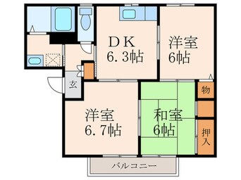 間取図 リバーパークⅠ