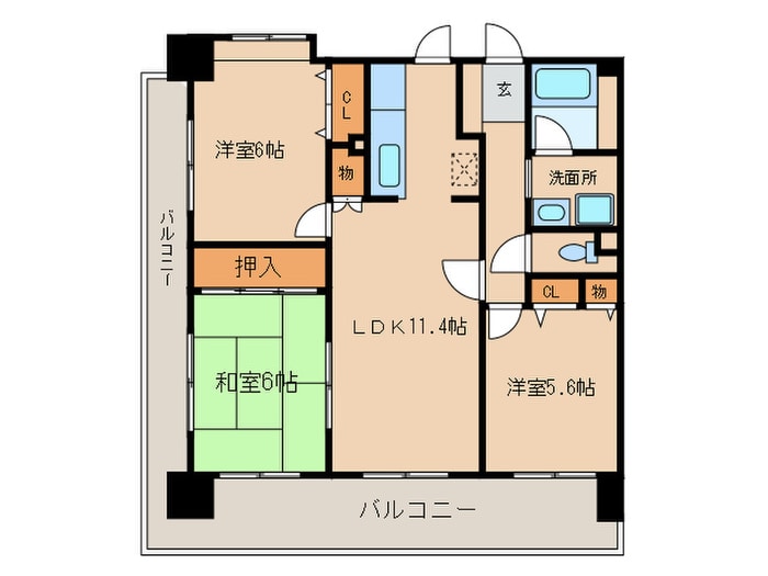 間取り図 シーマ姪浜