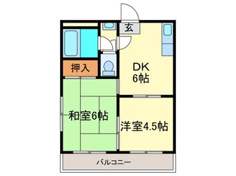 間取図 プログレス長住Ⅱ