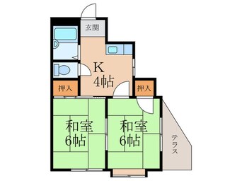 間取図 シャトレ境川２