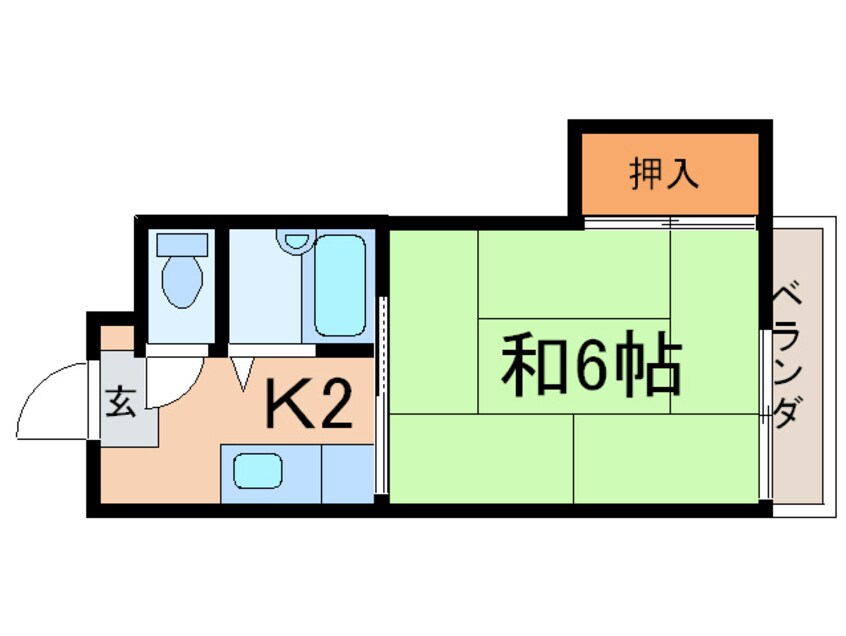 間取図 シャトレ境川２