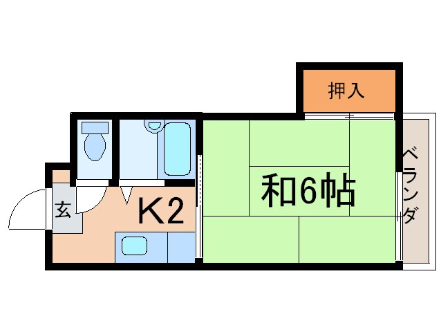 間取り図 シャトレ境川２