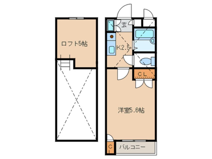間取図 ジュネス飯倉