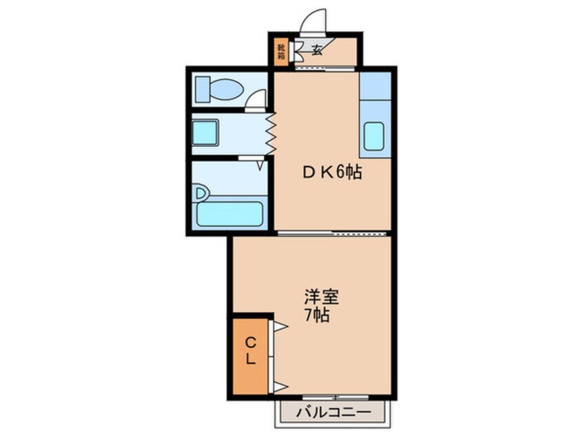 間取図 コーポ明日香