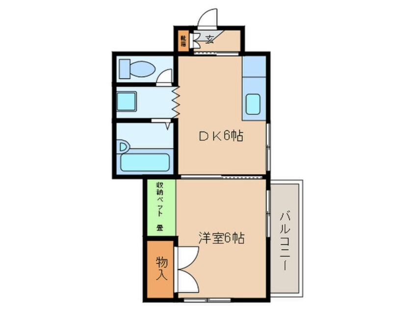 間取図 コーポ明日香