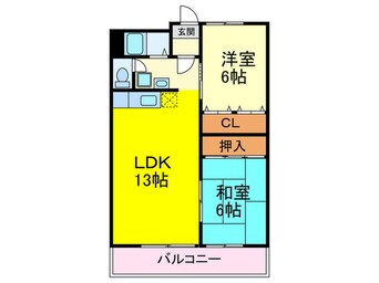間取図 第１６大橋ＩＲ　ＢＬＤ