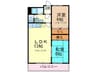 第１６大橋ＩＲ　ＢＬＤ 2LDKの間取り
