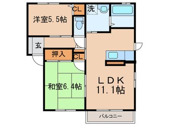 間取図 シャーメゾン　Ａ棟