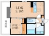 D-room下富野 1LDKの間取り