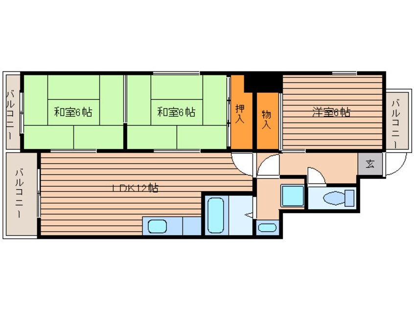 間取図 プレイス六本松