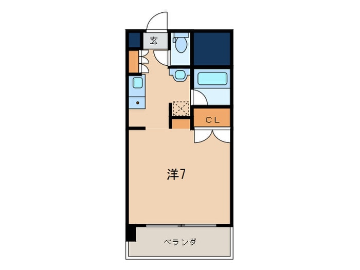 間取り図 サルヴァトーレ東小倉（１R)