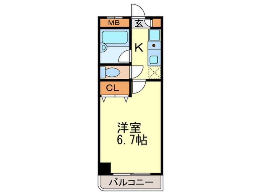 間取図 シティ－コ－ト大橋