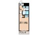 オリエンタル折尾(202) 1Kの間取り